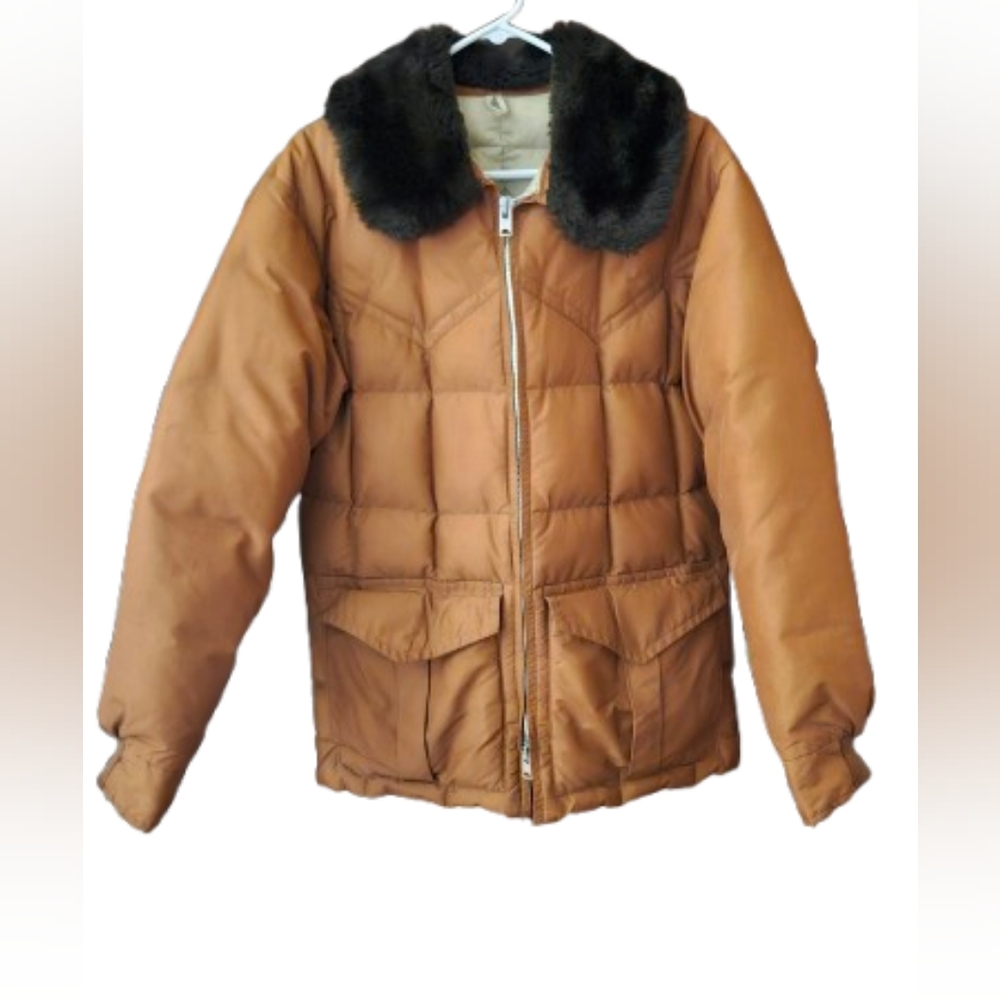 *Vintage 70s Comfy Goosedown Puffer Coat/ Unisex